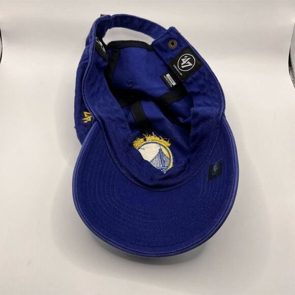 Golden State Warriors '47 Brand Blue Strapback Cap Unisex NBA Hat - Picture 6 of 6